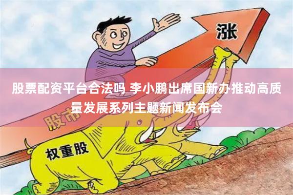 股票配资平台合法吗 李小鹏出席国新办推动高质量发展系列主题新闻发布会