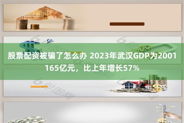 股票配资被骗了怎么办 2023年武汉GDP为2001165亿元，比上年增长57%