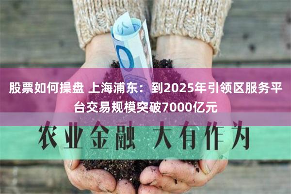   股票如何操盘 上海浦东：到2025年引领区服务平台交易规模突破7000亿元